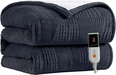 Produktbild von Elektrische Decke – Heizdecke – Für wohlige Wärme – 9 Wärmestufen – 130x160 cm – Schwarz