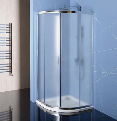 Produktbild von Polysan EASY Duschabtrennung Viertelkreis 900x900mm, Brick Glas