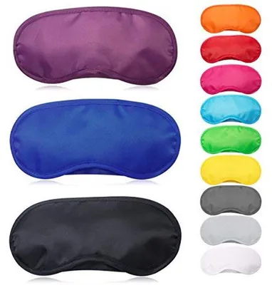 12 Stücke Mehrfarbige Schlafmasken - Leichtes Augenmaske für Kinder & Erwachsene