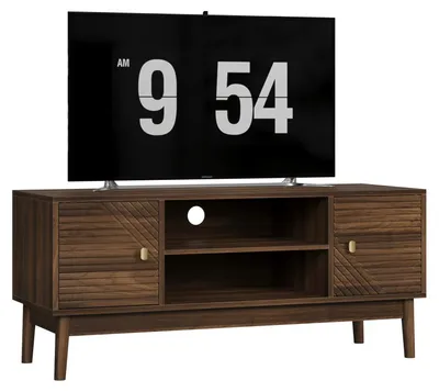 Immagine prodotto di Mobile TV – Mobile porta TV di colore noce, largo 110 cm, adatto per televisori da 32 a 45 pollici