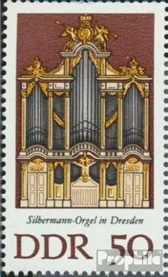 Produktbild von Briefmarken DDR 1976 Mi 2114I Türfüllung gebrochen (Feld 39) postfrisch Silbermann-Orgeln