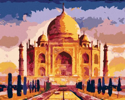 Produktbild von Zuty - Malen nach Zahlen - TAJ MAHAL, 40x50 cm, ohne Keilrahmen