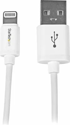 Obrázek produktu pro StarTech.com USBLT1MW, 1 m, Lightning, USB A, Samec, Samec, Bílá