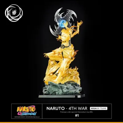 Produktbild von Tsume Art Naruto Shippuden Ikigai-figur Des 4krieges 36 Cm Golden  Golden One Size