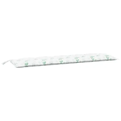 Produktbild von vidaXL Gartenbank-Auflage Blattmuster 180x50x7 cm Oxford-Gewebe