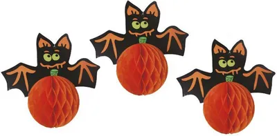 Productafbeelding van Set van drie Halloween-vleermuizen