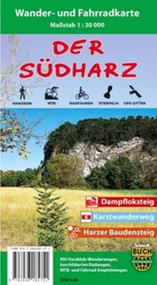 Obrázok produktu pre Turistická a cyklistická mapa južného Harzu 1 : 30 000