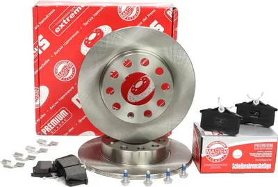 Produktbild von MS 201002610 Bremsensatz, Scheibenbremse Hinterachse für AUDI A4 B6 (8E2)