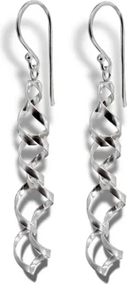 Image de SilberDream Boucles d'oreilles pour femmes 925 argent spirales argent SDO8800