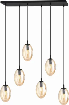 Obrázek produktu pro Lustr Emibig 6xE14 10W ASTRAL 6 medových stínidel 1267/6