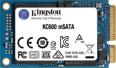 Zdjęcie produktu dla Kingston Technology Dysk SSD KC600 SATA3 mSATA 256GB, 256 GB, mSATA, 550 MB/s, 6 Gbit/s