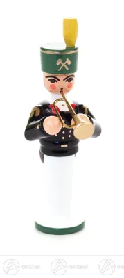 Produktbild von Miniatur Bergmusiker mit Trompete  Höhe ca 6,5 cm NEU