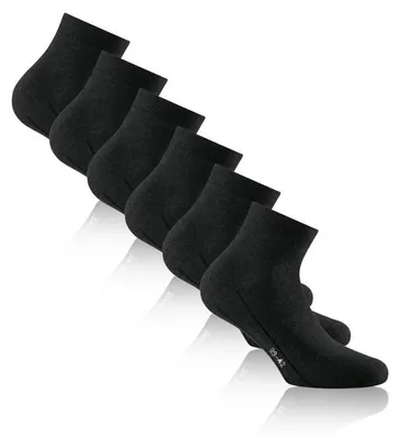 Produktbild von Rohner Sneaker Plus, Crew-Socken, Schwarz, andere, Uni, 43-46, 7/8 Knöchellänge