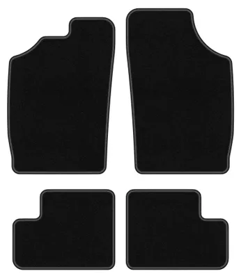 Imagen del producto de Alfombrillas de moqueta para Daihatsu Cuore V 1997-2003 (hatchback) – juego de 4 piezas, negras, a medida – Wielganizator BASIC