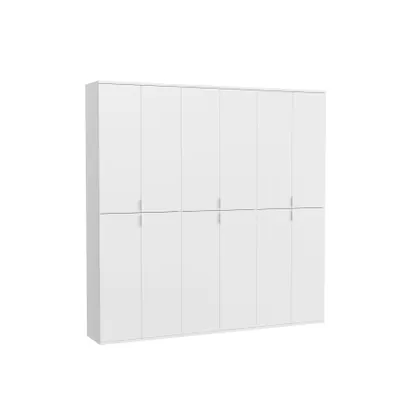 Produktbild von ProjektX Kleiderschrank 12 Türen weiß.