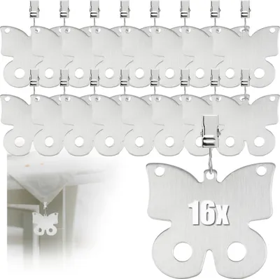 Produktbild von com-four® 16x Tischdeckenbeschwerer - Tischtuchgewichte aus rostfreiem Edelstahl