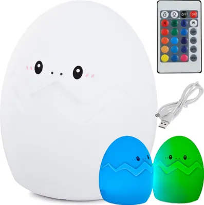 Obrázok produktu pre Verk 24076 Nočná RGB lampička dotykové vajíčko USB 1200mAh s diaľkovým ovládaním