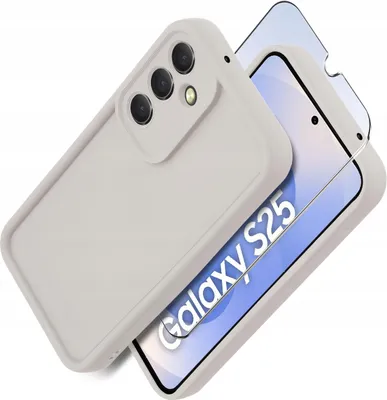 Immagine prodotto di Custodia in silicone opaco per Samsung S25 + Protezione in vetro per lo schermo 9H