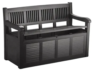 Produktbild von 2-Sitzer Gartenbank mit Aufbewahrungsbox Kissentruhe Auflagenbox Polstertruhe