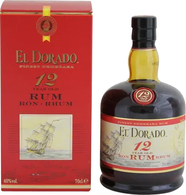 Produktbild von El Dorado 12 Years Old Finest Demerara Rum 40% Vol. 0,7l