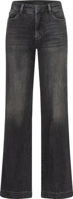 Zdjęcie produktu dla - Spodnie MAC JEANS - Szerokie, elastyczne jeansy - Krój szeroki - Model: 5285-90-0387L-D963 - czarne, rozmiar 36/34