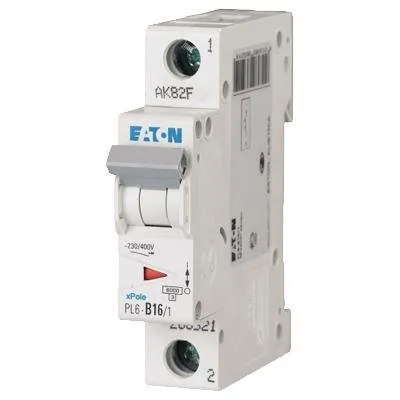 Immagine prodotto di Interruttore automatico di sovracorrente 1P D 16A 6kA AC 286545 Eaton