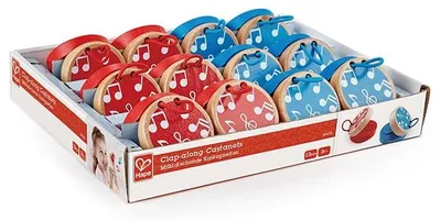 Produktbild von Hape Kastagnetten Spielzeug - bunte Holz Musikinstrumente für Kinder