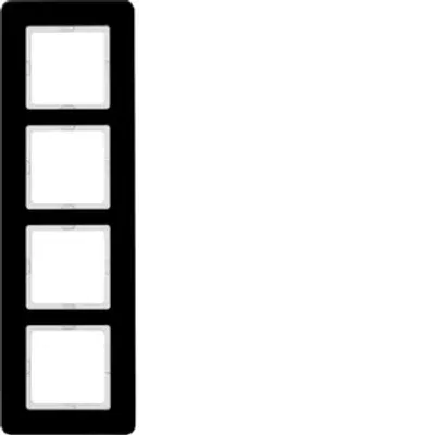 Immagine prodotto di Berker 10146076, nero, vetro, senza viti, Berker, Q.7, 95,2 mm