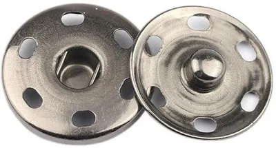 Zdjęcie produktu dla Zestaw 20 metalowych guzików - antyczny złoty/srebrny/czarny kolor - średnica 15 mm - guziki do odzieży