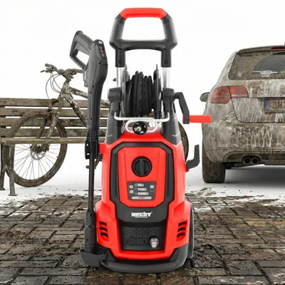 Produktbild von Hochdruckreiniger Smart PowerSelect Pistole 3-Druckmodis | 2400W | 195 bar | 450 l/h | 5 m Kabel & Schlauch mit Trommel