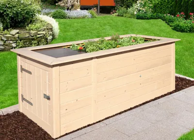 Produktbild von Profi-Hochbeet 669, natur, 21 mm B x T x H 217,6 x 91,7 x 81