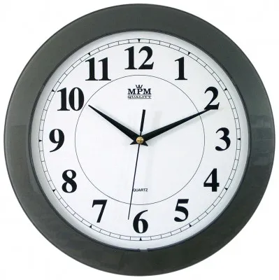 Obrázok produktu pre Nástenné hodiny MPM, 2460.92.SW - šedá, 31cm