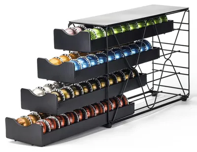 Kaffee-Pod-Halter 4-stufig für 80 Nespresso Vertuo-Kapseln