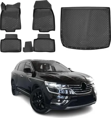 Produktbild von Fußmatten & Kofferraumwanne Set für Renault Koleos 2017-2025 TPE Schwarz