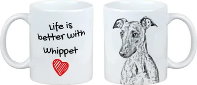 Obrázok produktu pre Whippet šálka so psom život je lepší Art-Dog