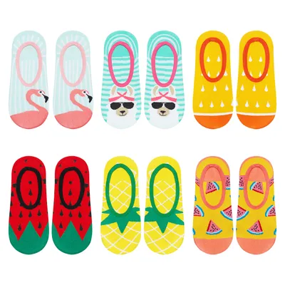 Produktbild von Set 6x Socken - Ideal für ein Geschenk - Lustige Motiv von SOXO - Damen - Baumwolle - Lustige und bunte - Knöchellang - Größe: 35-40