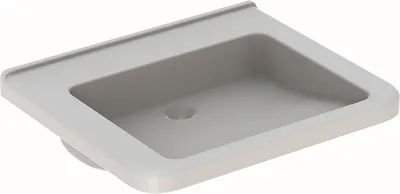 Produktbild von Geberit Geberit Waschtisch RENOVA COMFORT SQUARE 650x550mm unterfahrbar we KT