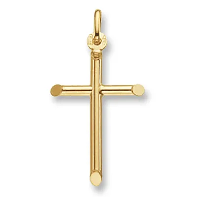 Produktbild von 9 Karat (375) Gold kreuz Damen - Anhänger - 26mm*18mm; TRS15657