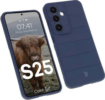 Produktbild von Bizon Case Tur Samsung Galaxy S25 marineblau