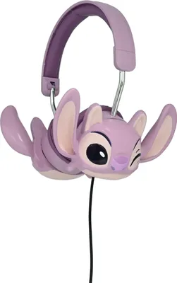 Zdjęcie produktu dla Składane przewodowe słuchawki stereo Disney Stitch Angel z regulacją głośności
