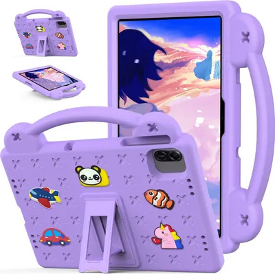 Produktbild von Schutzhülle für Honor Pad X8a Niedliche Hülle für Kinder, Stoßfest mit Griff und Ständer Lila