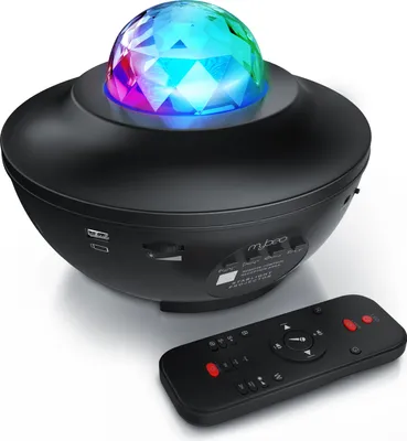 Produktbild von MyBeo LED Sternenhimmel Projektor - Kinder Erwachsene – Sternenprojektor Nachtlicht - Sternenlicht Projektor mit 360°Drehen Ozeanwellen – Bluetooth - Timer