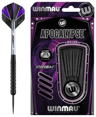 Produktbild von Winmau Darts Set 21 Gramm Messing Schwarz - Steeltip Profi Dartpfeile