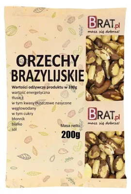 Obrázok produktu pre Brazílske orechy, 200 g