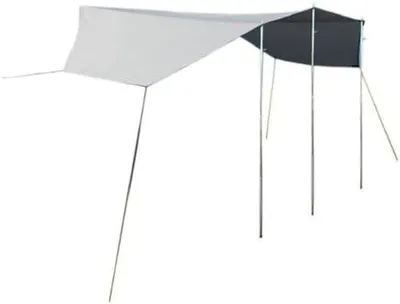 Produktbild von Sonnenvordach Mauritius L, 4,8 x 3 Meter, mit 2 Aufstellstangen
