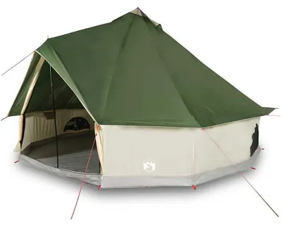 Produktbild von vidaXL Tipi-Familienzelt 10 Personen Grün Wasserdicht