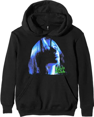 Obrázek produktu pro Billie Eilish - Mikina s kapucí pro muže/dámy Uni RO9241 (XL) (Black/Blue)