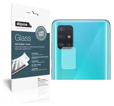 Produktbild von 2x Schutzfolie für Samsung Galaxy A51 5G Kameralinse - Anti-Shock 9H Folie dipos