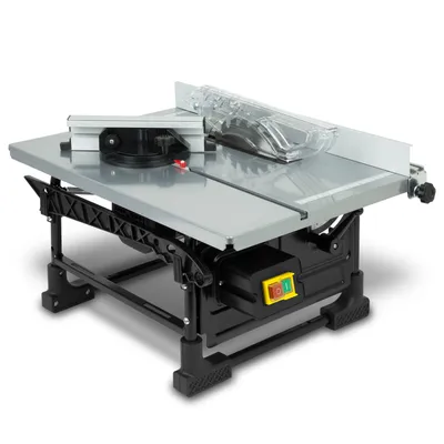 Image de EBERTH Scie circulaire électrique 800W, Scie circulaire de table professionnelle avec lame de scie en métal dur 200mm, Scie à bois électrique avec hauteur de coupe 43mm, guide parallèle