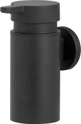 Produktbild von Tiger Noon Seifenspender groß zur Wandmontage, Edelstahl, Farbe Schwarz, mit herausnehmbaren Einsatz, B x H x T 5,5 x 12,9 x 10,1 cm
